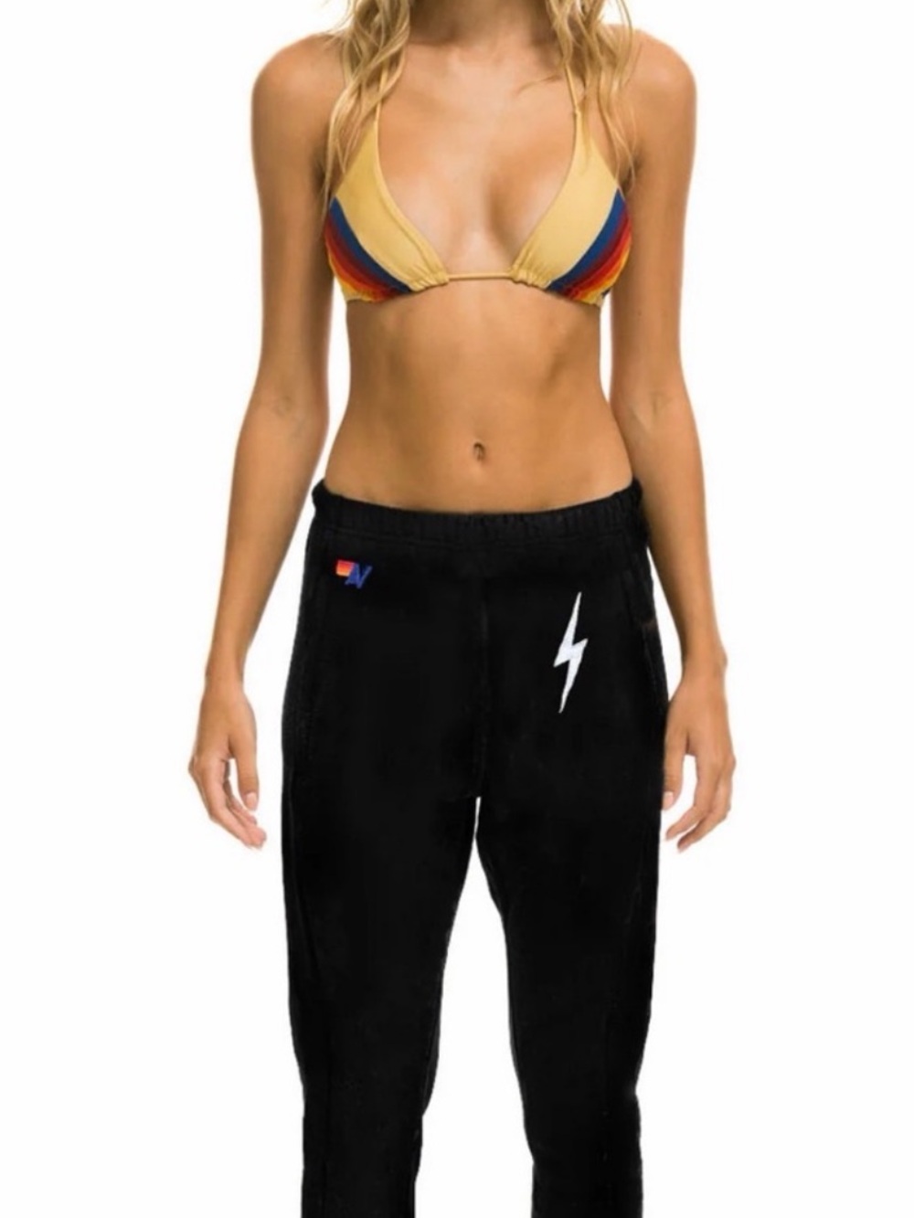 Aviator Nation Lightning Bolt Jogger Sweatpants Size S